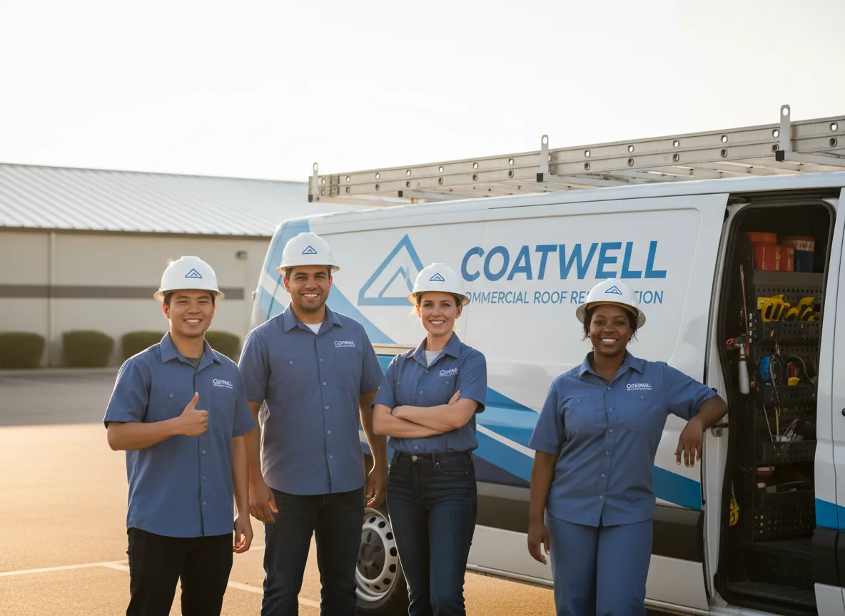 Commercial roof coating company in Norwalk, IA