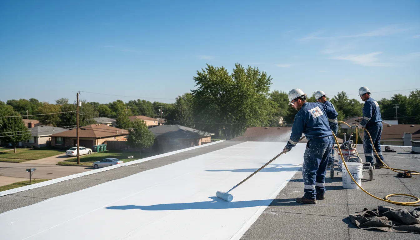 Commercial roof coating in Norwalk, IA near me